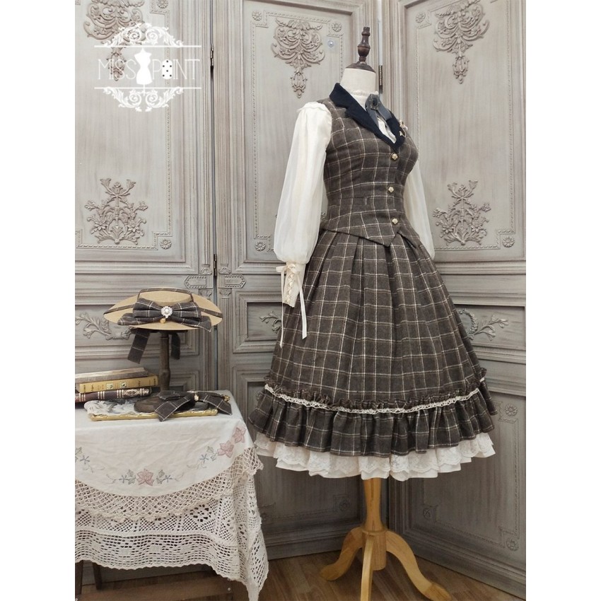 Miss Point Rose Doll 3.0 Check High Waist Corset Skirt(Reservation/Full  Payment Without Shipping) - CLOBBAONLINE
