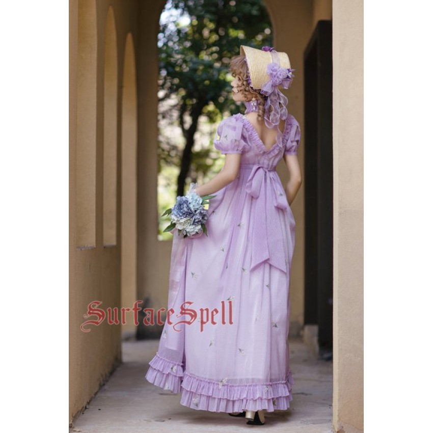 Surface Spell Gothic A Date With Spring Empire Waist One Piece(Full Payment  Without Shipping) - CLOBBAONLINE